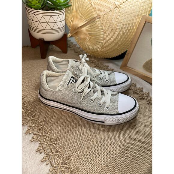Women’s size 5 Grey White Converse All Star Sneakers GUC - Picture 9 of 10